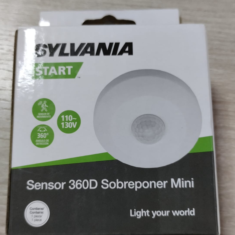 Sensor 360° sobreponer mini 110-130V 6 mt 100W LED